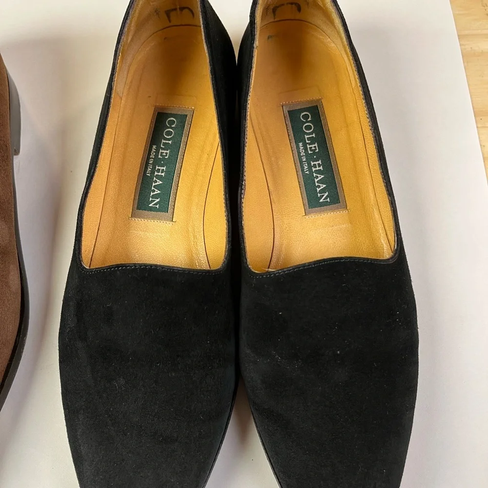 Two pairs of very nice Cole Haan suede flats. - Picture 4 of 5